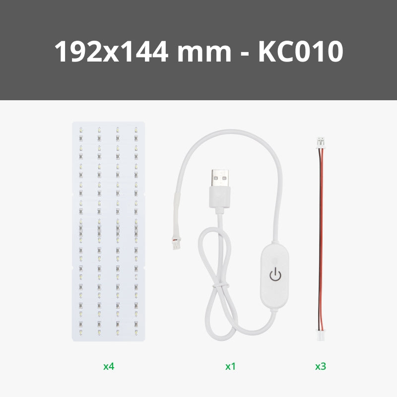 Bambu Lab Lithophane LED Backlight Board Kit (4PCS) (B-KC010)