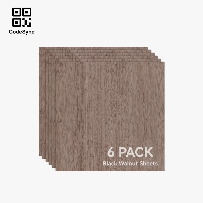 Bambu Lab 3mm Black Walnut Plywood (6PCS) (B-YA003)