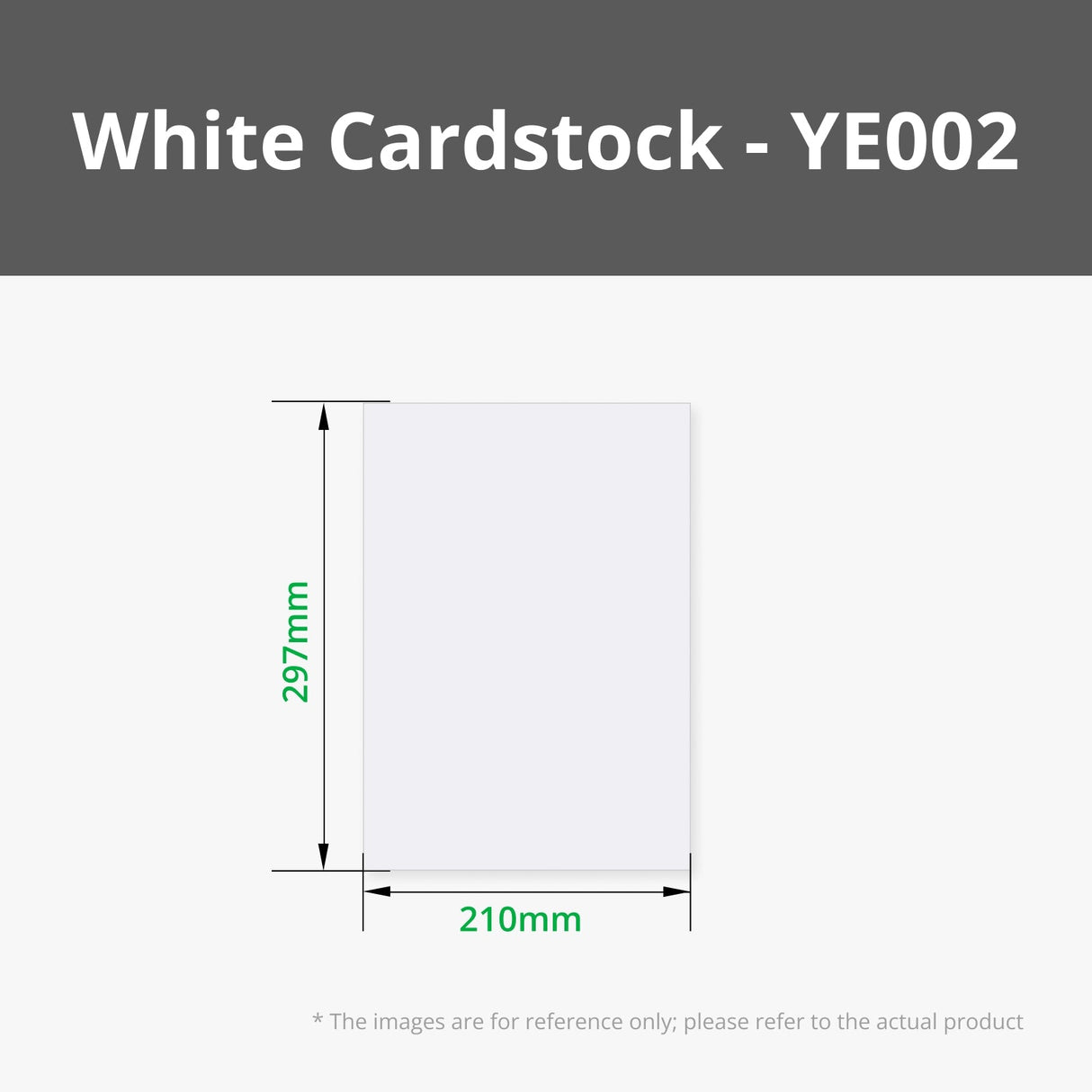 Bambu Lab A4 250g White Cardstock (B-YE002)