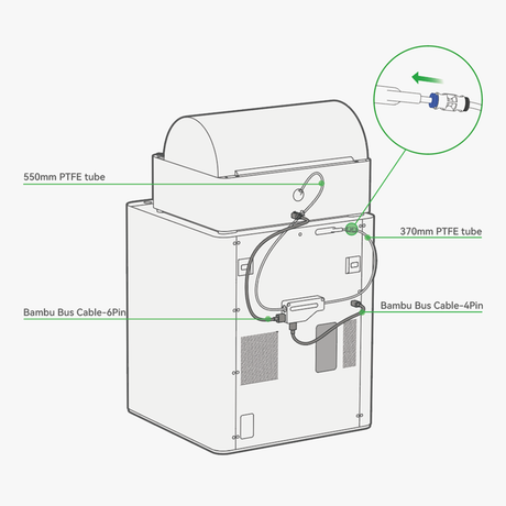 Bambu Lab Filament Buffer SA003 P1P,P1S,X1C