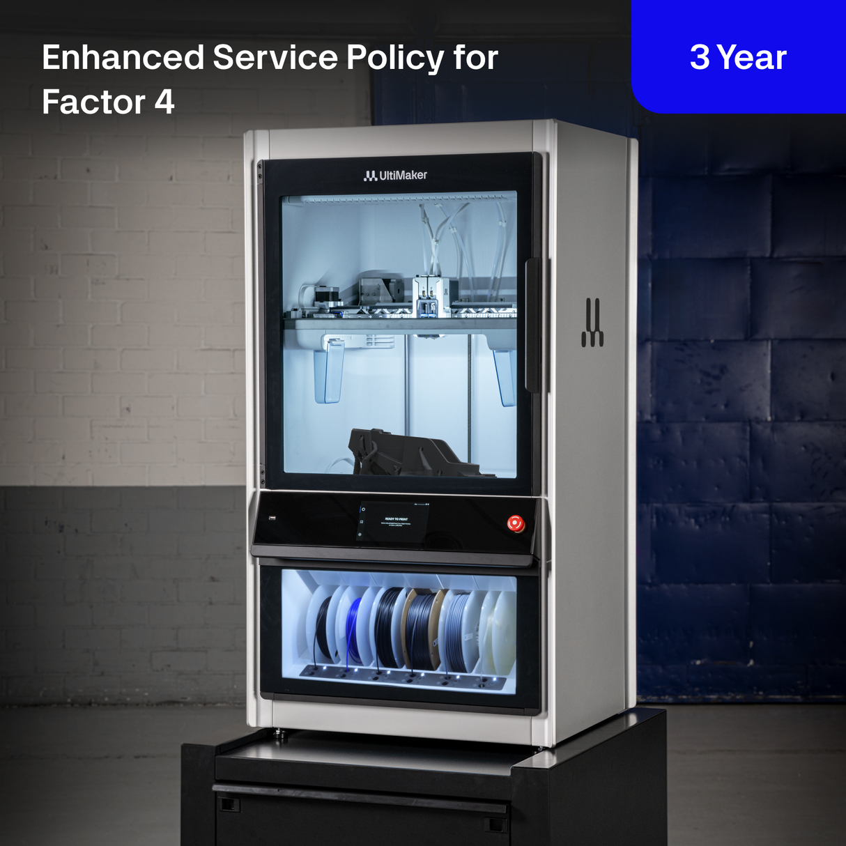 UltiMaker Enhanced Service Policy for Factor 4 - 3 Year