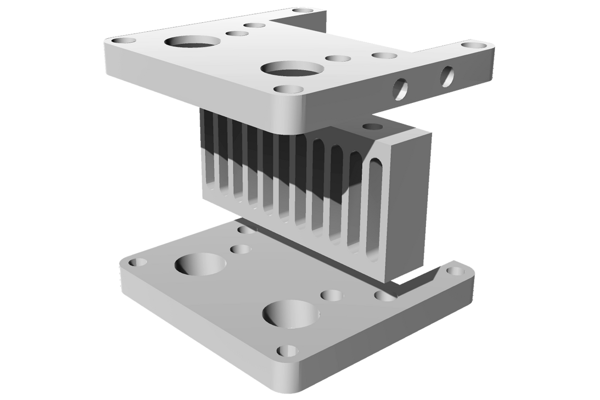 UltiMaker Aluminum Hot End Holder Pack (2+C)