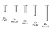 UltiMaker Flat Head Bolts Pack