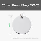 Bambu Lab Small Round Stainless Steel Tag (5PCS) (B-YC002)