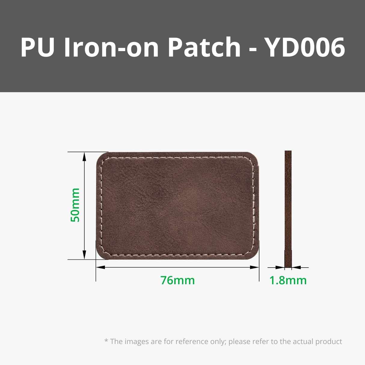 Bambu Lab Rectangular PU Iron-on Patch - Rustic to Gold (10PCS) (B-YD006)