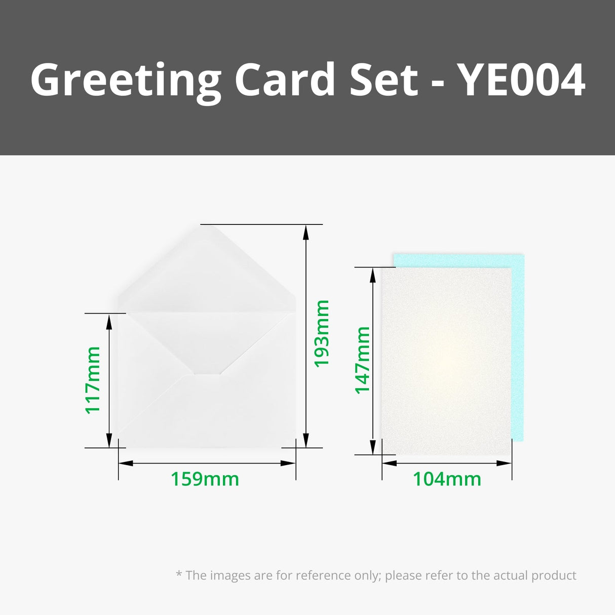 Bambu Lab Pearlescent White Greeting Card Set (B-YE004)