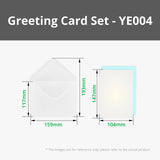 Bambu Lab Pearlescent White Greeting Card Set (B-YE004)