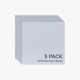 Bambu Lab Light Gray Reflective Decal Sheet (B-YZ002)