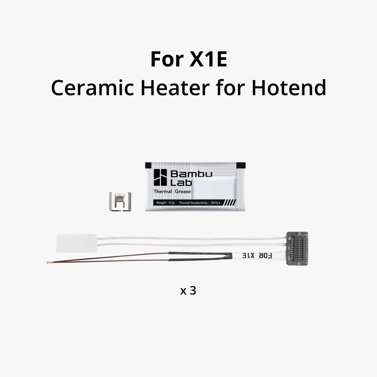 Bambu Lab Ceramic Heater for Hotend X1E series FAH017